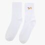 Women's Hot Dog Embroidered Cotton Ankle Socks Five Pack, thumbnail 3 of 7