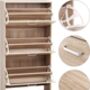 Shoe Cabinet Three Tier Flip Door Storage, thumbnail 6 of 9