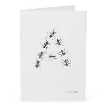 A Is For Ants Card, 2 of 2