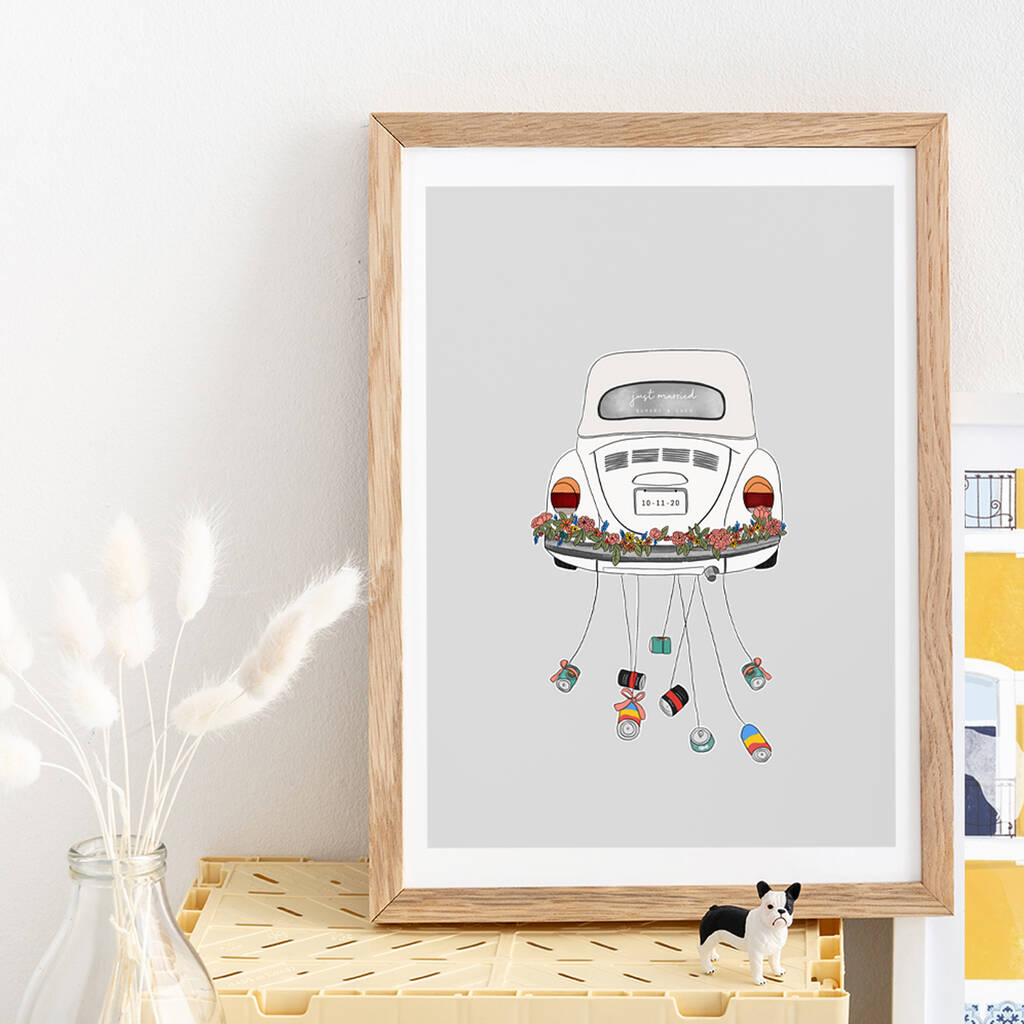 'Happily Ever After' Personalised Wedding Print, 1 of 6