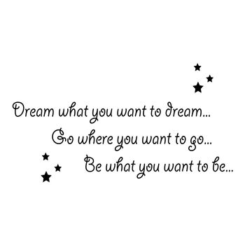 Dream What You Want To Dream Wall Sticker, 3 of 4