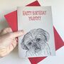 Shih Tzu Dog Birthday Card, thumbnail 2 of 2