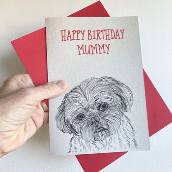 Shih Tzu Dog Birthday Card, 2 of 2