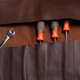 Personalised Leather Tool Roll In Brown, thumbnail 10 of 10