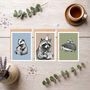Pack Of Three Wildlife Birthday Cards, thumbnail 1 of 8