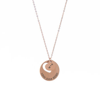 Personalised Place In My Heart Necklace, 7 of 10