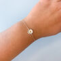 Sterling Silver Daisy Charm Bracelet, thumbnail 3 of 6