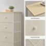 Chest Of Drawers Bedroom Fabric Drawers Storage Unit, thumbnail 8 of 11