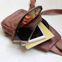 Brown Leather Crossbody Sling Bag, thumbnail 3 of 4