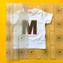 Personalised African Print Letter Baby Top, thumbnail 2 of 8