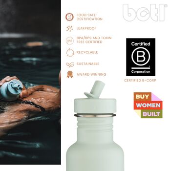 350ml Tough Stainless Steel Lightweight Bottle, 5 of 6