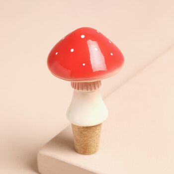 Toadstool Cork Bottle Stopper, 2 of 4