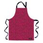 Hot Pink Leopard Print Cotton Apron With Pocket, thumbnail 4 of 12