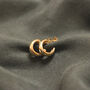 Bold Earrings For Women C Shaped 18ct Gold, thumbnail 1 of 5