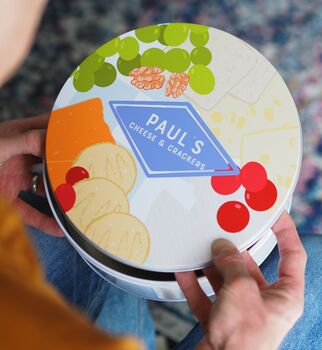 Personalised Cheese And Crackers Tin, 2 of 3