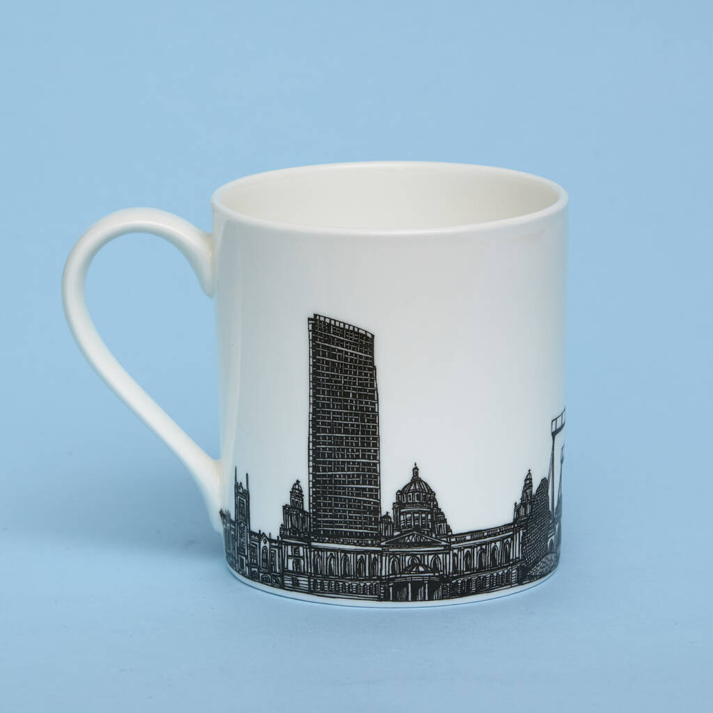 Belfast Skyline Mug By Cecily Vessey | notonthehighstreet.com