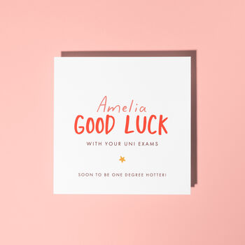 Good Luck In Your Exams Card, 6 of 8