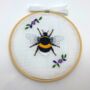 Bumble Bee Embroidery Kit, thumbnail 2 of 10