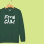 'Feral Child' Kids Sweatshirt, thumbnail 2 of 11