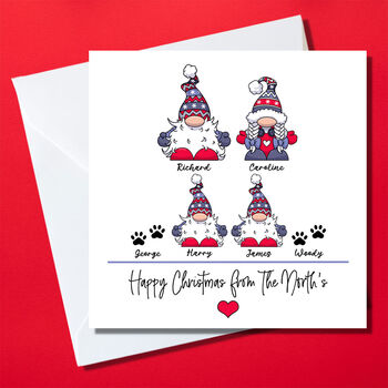 Personalised Gonk Family Christmas Cards, 2 of 6