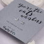 'You're The Cats Whiskers' Sterling Silver Earrings, thumbnail 3 of 6
