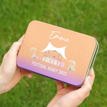Personalised Music Festival Cutlery Tin Gift, 4 of 8
