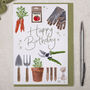 Vegetable Patch Gardening Happy Birthday Greeting Card, thumbnail 1 of 3