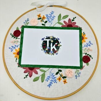 Flower Frame Embroidery Kit, 6 of 7