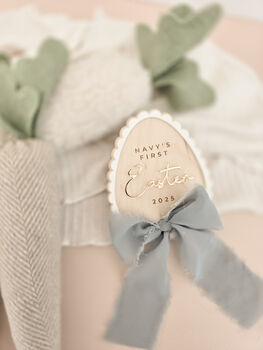 Luxury Personalised Easter Plaque First Easter, 3 of 6