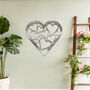 Romantic Metal Heart Silhouette Wall Decor Gift For Couples Or Wedding Gift, thumbnail 5 of 11