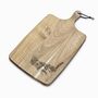 Personalied Alsatian German Shepherd Engraved Acacia Serving Board, thumbnail 3 of 4