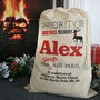 Personalised Priority Delivery Christmas Sack, thumbnail 1 of 3