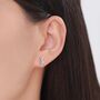 Sterling Silver Dna Molecular Structure Stud Earrings, thumbnail 3 of 12