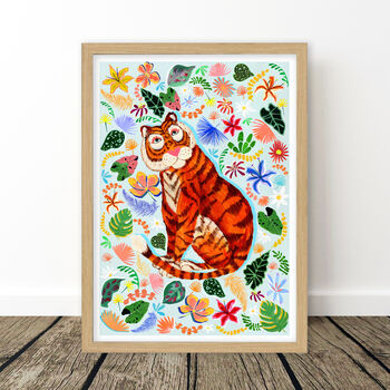Tiger Nursery Art Print, 9 of 11