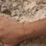 Anchor 3mm Chain Bracelet 18 K Gold Plated Adjustable Gift, thumbnail 1 of 5