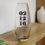 Personalised Anniversary Glass Vase For Couple, thumbnail 2 of 2