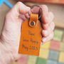 Bike Branded Leather Key Ring, thumbnail 2 of 3