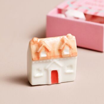 Tiny Matchbox Ceramic House Token, 2 of 4