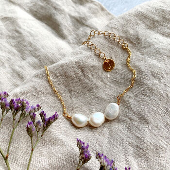 Organic Pearl Personalised Bracelet, 4 of 9