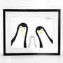 Penguin Family Selfie, Personalised Print, thumbnail 5 of 11