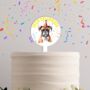 Personalised Dog Party Hat Cake Topper, thumbnail 7 of 12