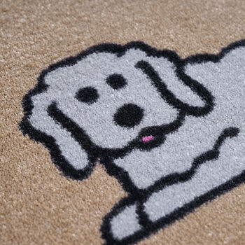 Fluffy Dog Doormat, Natural, 4 of 8