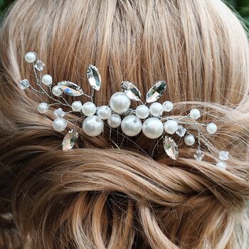 Pearl And Crystal Bridal Hair Comb, 3 of 12