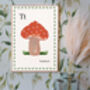 T Is For Toadstool Print, thumbnail 3 of 5