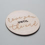 Wooden 'Love You Until The End' Card, thumbnail 2 of 4