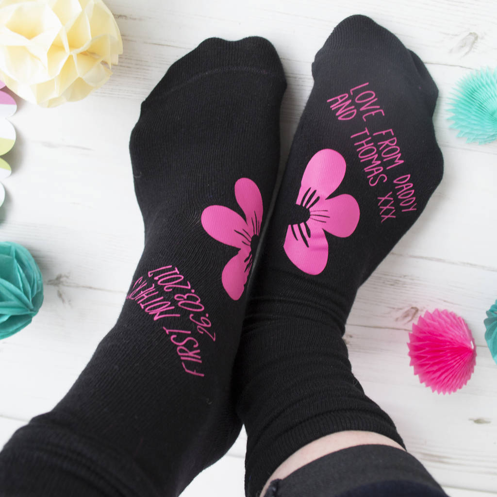 first mother's day floral socks by solesmith | notonthehighstreet.com