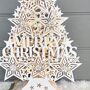 Merry Christmas White LED Tree, thumbnail 3 of 3