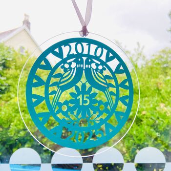 15th Anniversary Sun Catcher, 2 of 12
