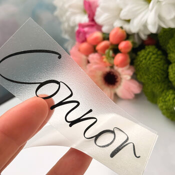Wedding Place Card Name Vinyl Decals, 5 of 12