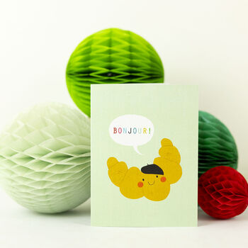 Mini Croissant Greetings Card, 5 of 5